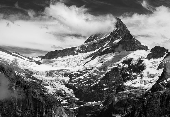 Swiss Alps BW